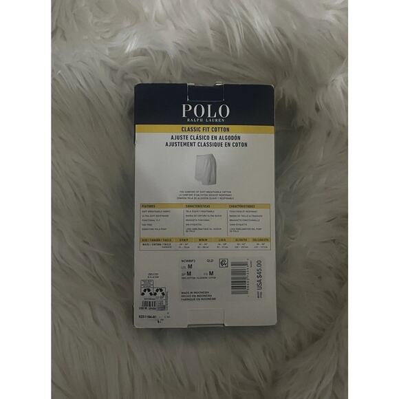 NIP Polo Ralph Lauren Men’s Medium 32-34 Classic Fit Cotton Woven Boxers 3 Pack - Picture 2 of 2